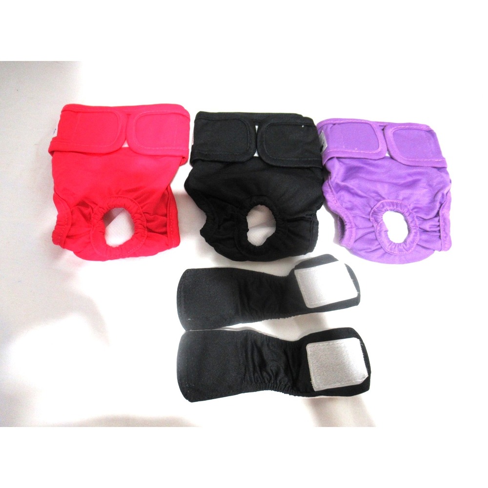 Pet Parents® 3 Pack of Washable Dog Diapers + Extenders Size X-Small 10" Waist